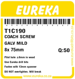 T1C190 - Coach Screw -T1C190_Label_T